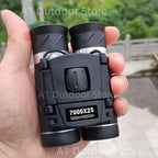 Powerful Long Range Binoculars Monocular Telescope Folding Portable BAK4 FMC Optics Jumelles for Outdoor Camping Hunting Concert