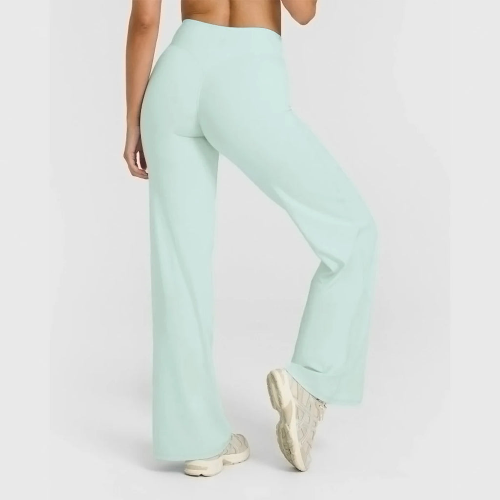 Flared Leggings Straight Leg Leggings Woman Wide-leg Pants Yoga Breathable Fitness Clothing Versatile Casual Pants