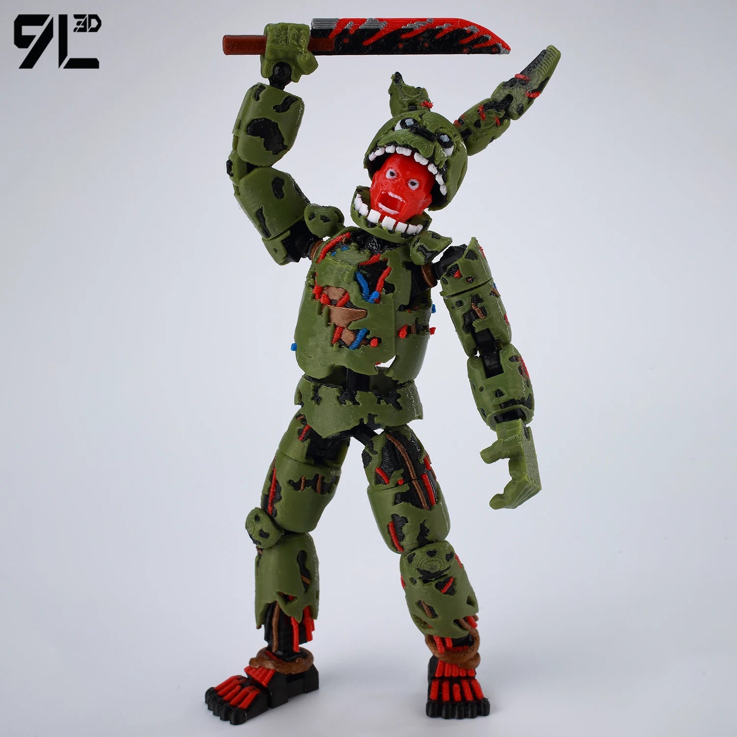 9L3D Printed FNAF Freddy Fazbear's Pizza Springtrap Toys Action Figures Anime Model Lucky13 Dummy13 Titan13 Ornaments Gifts