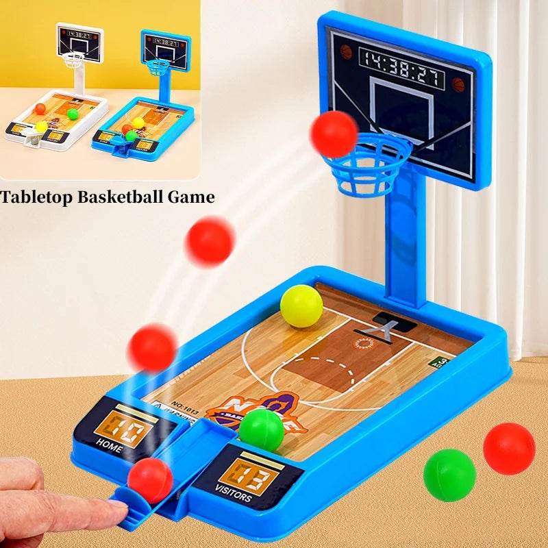 Mini Basketball Finger Shooting Board Game Machine Party Table Interactive Sports Game Parent Child Boy Girl Children Desktop