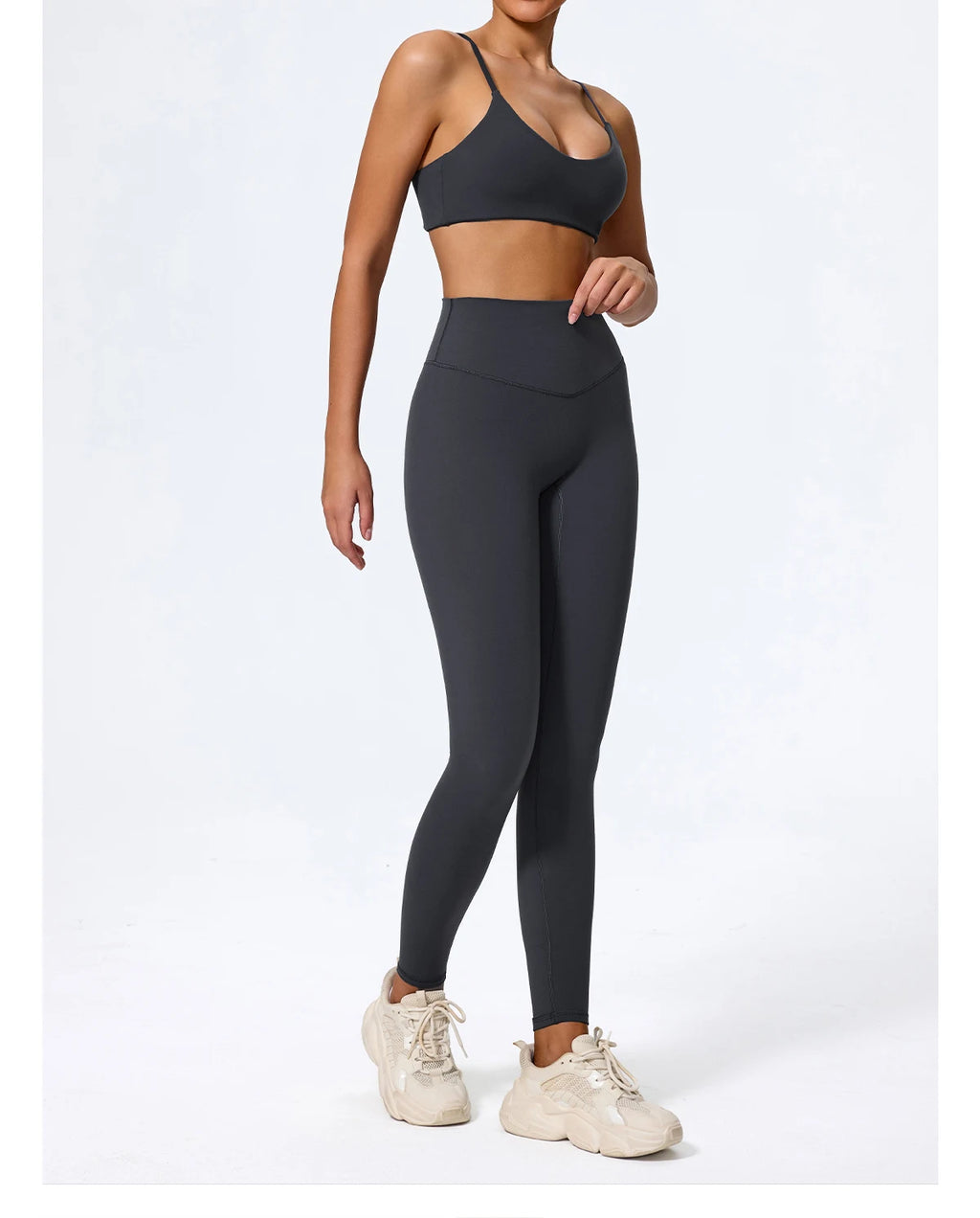 Hearuisavy Summer Super-Soft 2Pcs Women's Running Sports Shorts Set Breathable Fitness Yoga Bra Casual Push Up Workout Crop Top