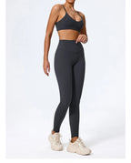 Hearuisavy Summer Super-Soft 2Pcs Women's Running Sports Shorts Set Breathable Fitness Yoga Bra Casual Push Up Workout Crop Top