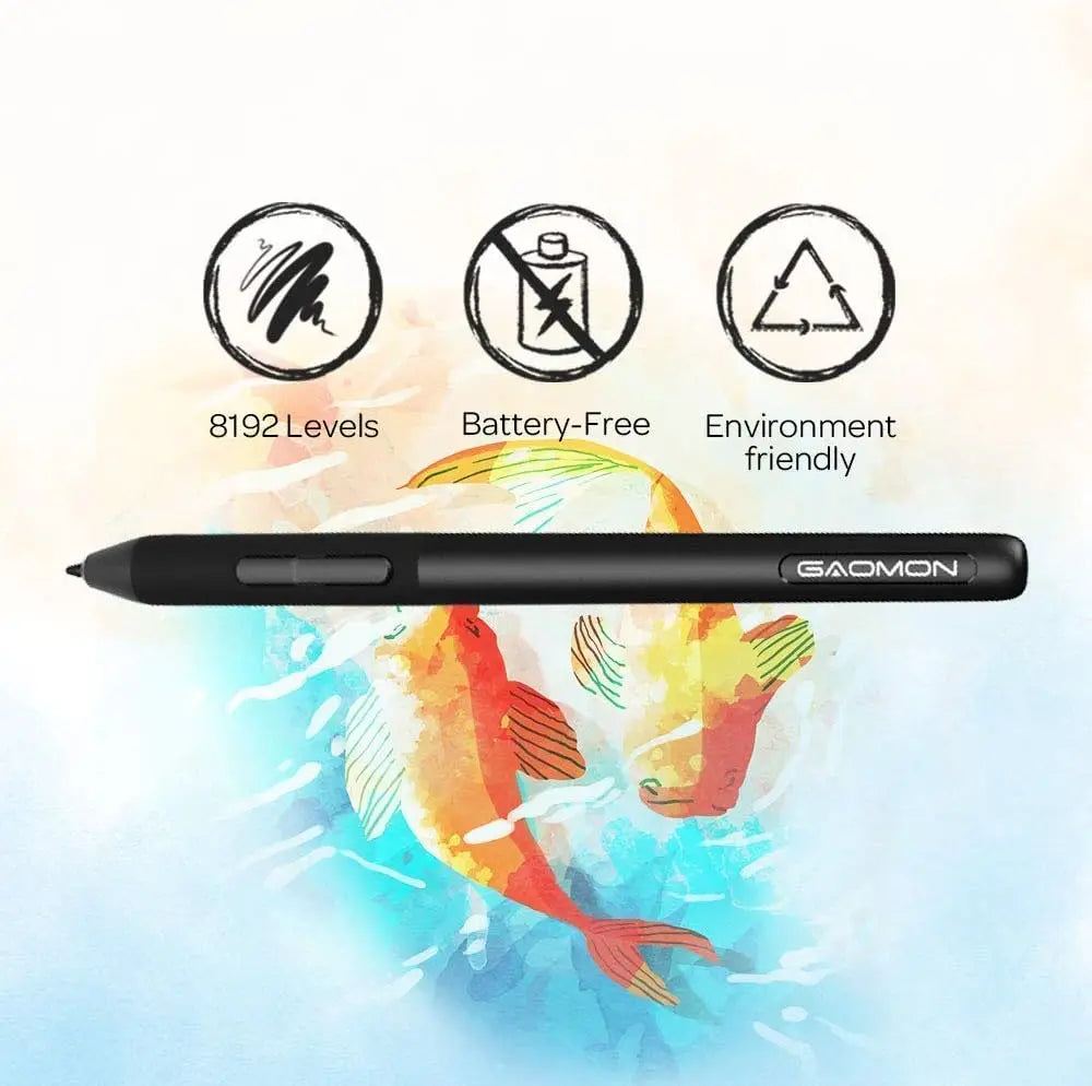 Gaomon S620 Graphics Tablet 6.5*4 Inch Small Drawing Digital Tablet for OSU Note-taking Painting Compatible with Android Phone