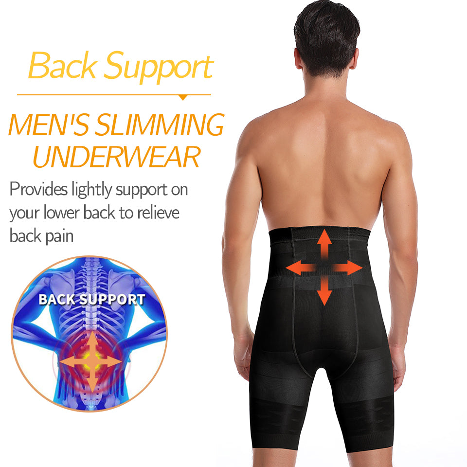 Men Body Shaper Tummy Control Shorts Shapewear Belly Girdle Boxer Briefs High Waisted Slimming Underwear Leg Compression Panties