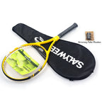 BaboBee 100% Full Carbon Fibre Premium Professional Tennis Racket Free Bag & Overgrip, 55-65lbs Threaded, Ultra-light 265±5g