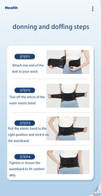 Back Braces Waist Belt Men Women Work Lower Back Pain Relief Breathable Anti-skid Spine Lumbar Support Belt