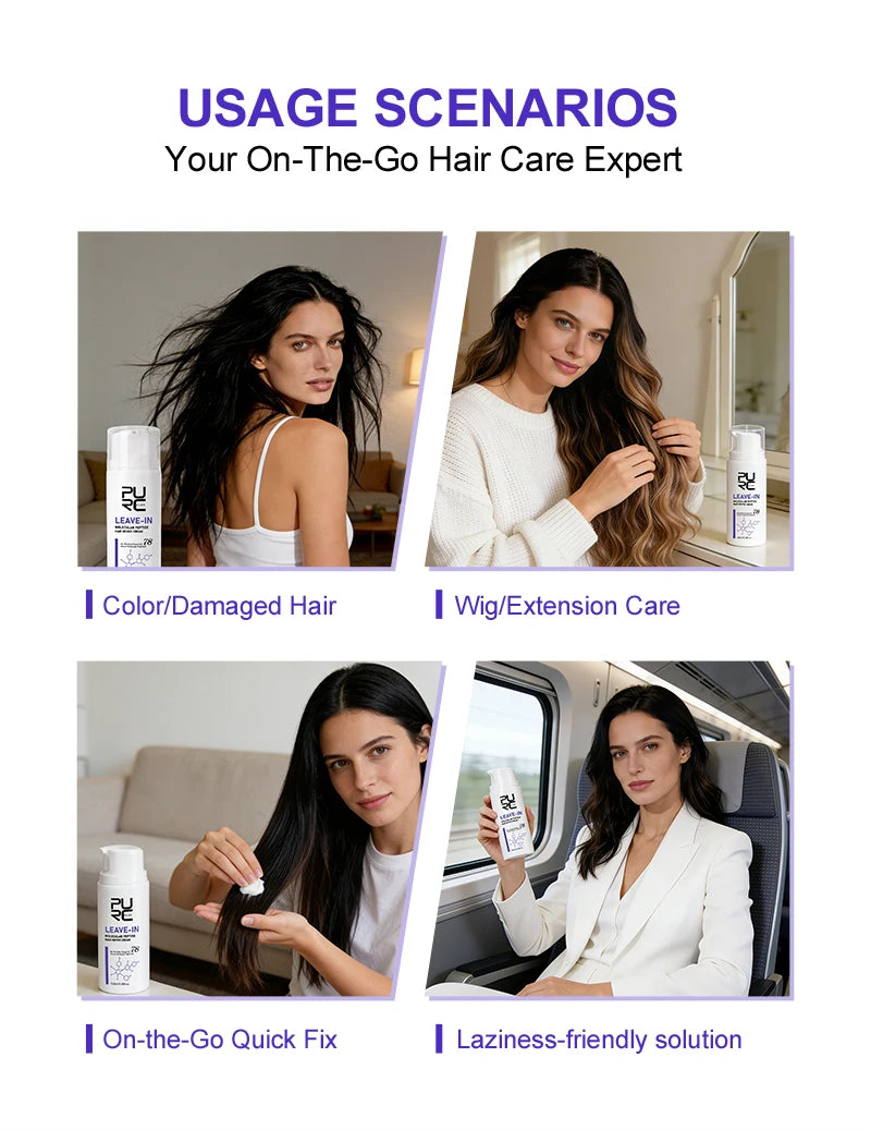 PURC Keratin Hair Treatment Leave-In Hair Mask Straightening Repair Damaged Frizz Smooth Shiny Hair Cream Hair Care Products