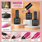 Nail Polish Kit Acrylic Nail Kit Poly Nail Gel Set With Nail Lamp Nails Extension Glitter Gel UV Building Gel Manicure Tools Set