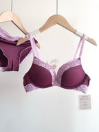 Sexy Leopard Print Lingerie Set Women Wireless Invisible Push Up Small Breasts,adjustable A To C Cup,sheer Lace Pure Design, S-X
