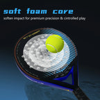 Padel Racket | Carbon Fiber Surface | with EVA Memory Flex Foam Core | Lightweight Padel Tennis Racquets | Paddle Tennis Racket
