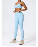 Hearuisavy Summer Super-Soft 2Pcs Women's Running Sports Shorts Set Breathable Fitness Yoga Bra Casual Push Up Workout Crop Top