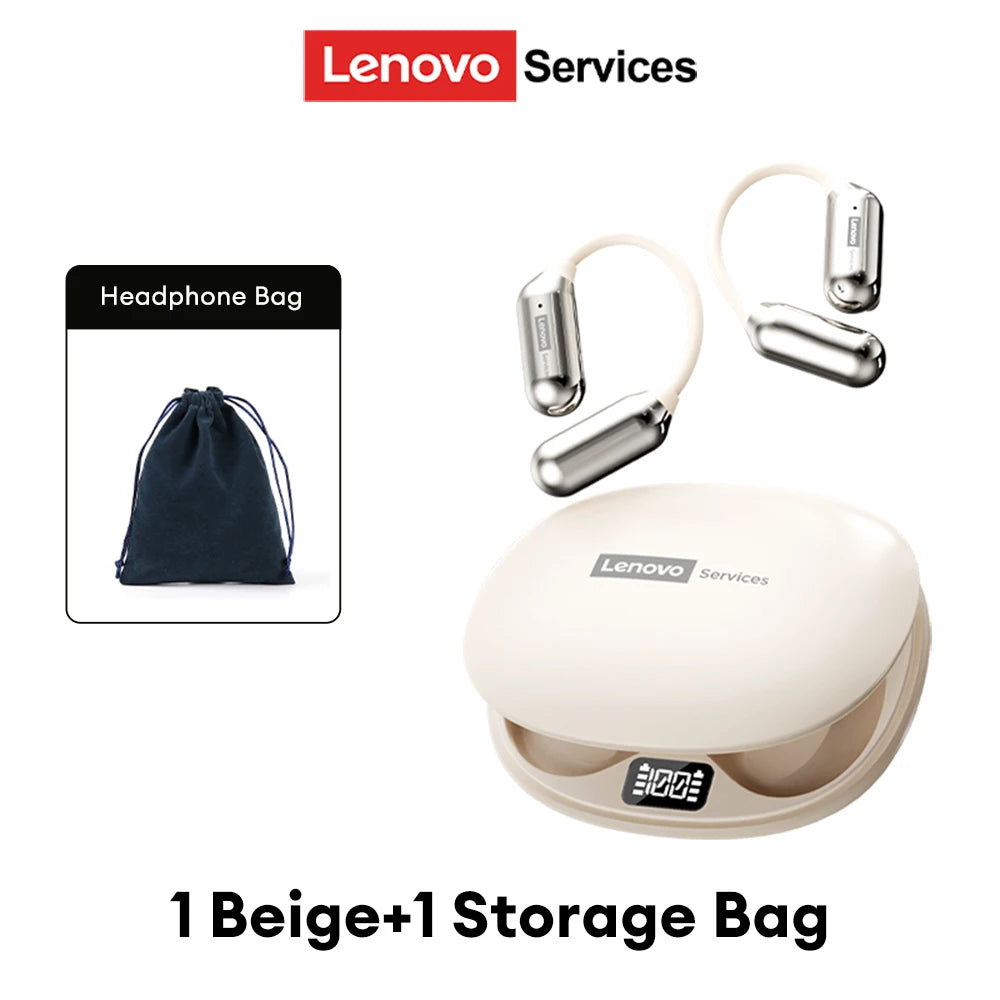 Lenovo LE503 OWS Wireless Earphones Bluetooth V6.0 Open-Ear Earphone ENC Noise Reduction Earbuds Waterproof Long Battery Life