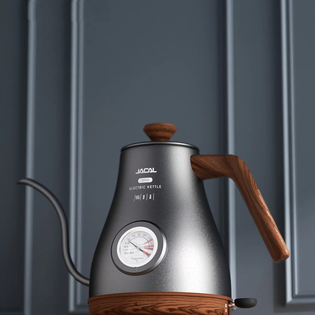 800W Electric Kettle Long Spout Coffee Kettle Tea Pot Hand Brewing Coffee Pot Tea Maker with Temperature Controller 1L