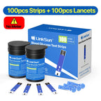 LinkSun Blood Glucose Meter G-425-3 Glucometer No Code for Diabetes Test 10/50/100pcs Strips Lancets Medical Blood Sugar mg/mmol