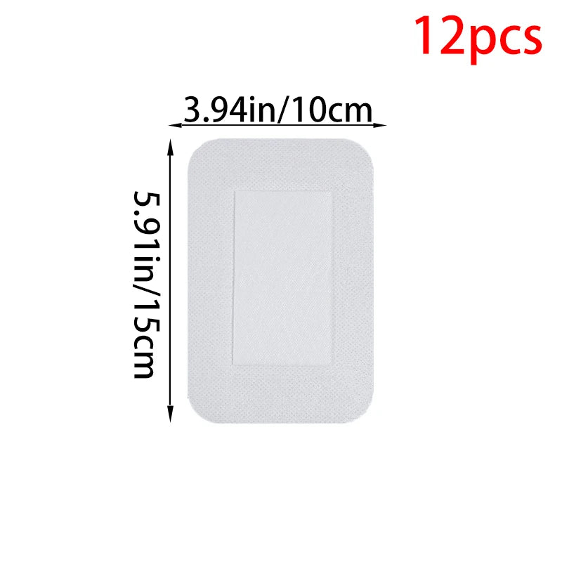 12/25/50Pcs Large Size Hypoallergenic Non-woven Wound Dressing Band Aid Bandage 6*7 10*10 10*15 10*25cm