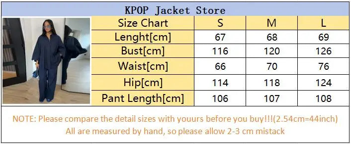 Women Solid Lapel Full Sleeves Pant Suits Chic Single Breasted Wide-leg Long Pants Sets 2026 Lady  Casual Daily Loose Fit Outfit