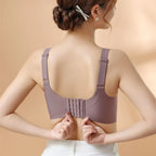 Beautiful Back Large Size Soft Support Push-up Bra For Women, Seamless One-piece, Wire-free, Adjustable Sports Thin Bra Seamless
