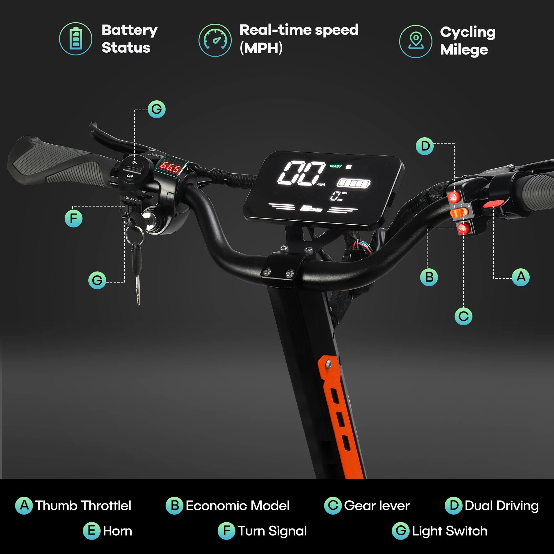 VREOM - VZ37 Electric Scooter-6000W Motor 60V30AH Battery High Power E-Scooter-70km/h Speed 11'' Vacuum Tire-Foldable EScoot