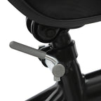 14" Kids Bike Adjustable Children's Bicycle Load 60kg w/Training Wheels+Basket+Backrest Rear Seat for 3-7 Year Old (White/Black)