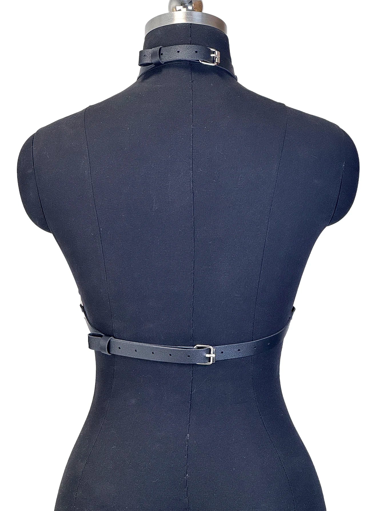 Women Fashion Belt Female Street Style Harness Adjustable Chest Belt with Chain Leather Waistband Gothic Clothing Accessories