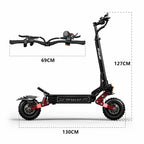 TIFGALOP CL8 Electric Scooter 6000W Powerful Motor 60V 33Ah Battery up to 100km Range Street Legal Adult Microcar Electric Scoot