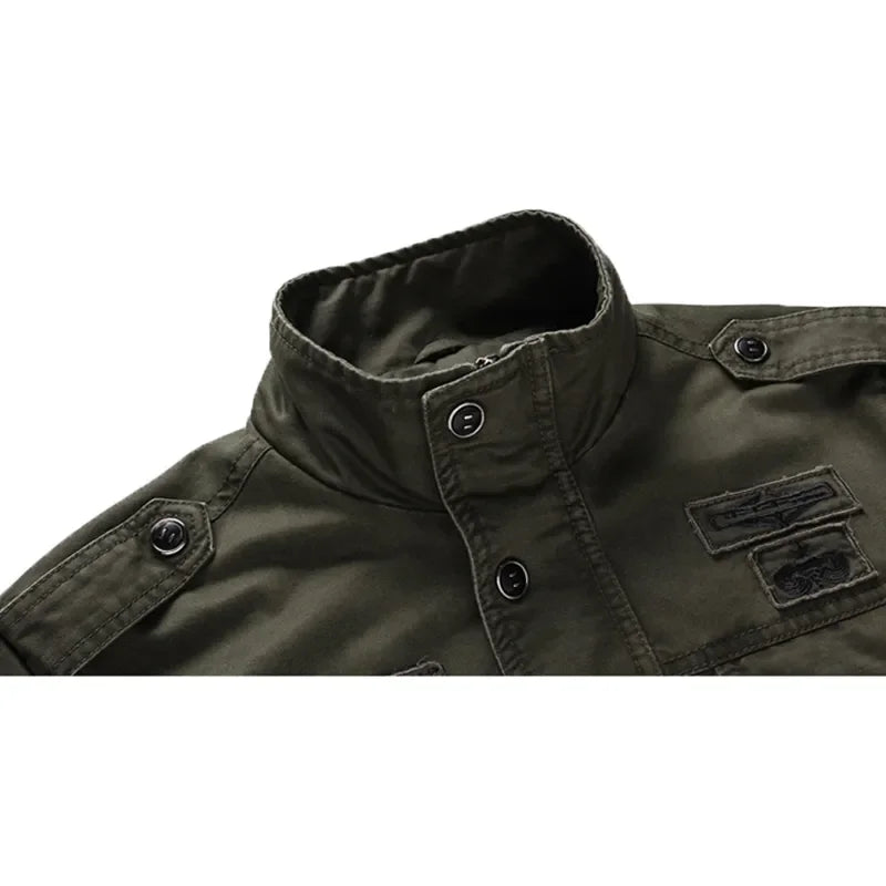 2024 new Spring Autumn Men's Bomber Jacket Casual Male Tactical Coats Baseball Slim Outwear Windbreaker Tooling Jackets