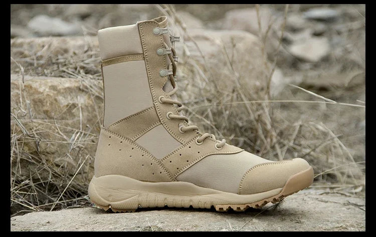 35-47 Size Men Women Ultrallight Outdoor Climbing Shoes Tactical Training  Boots Summer Breathable Mesh Hiking Desert Boot