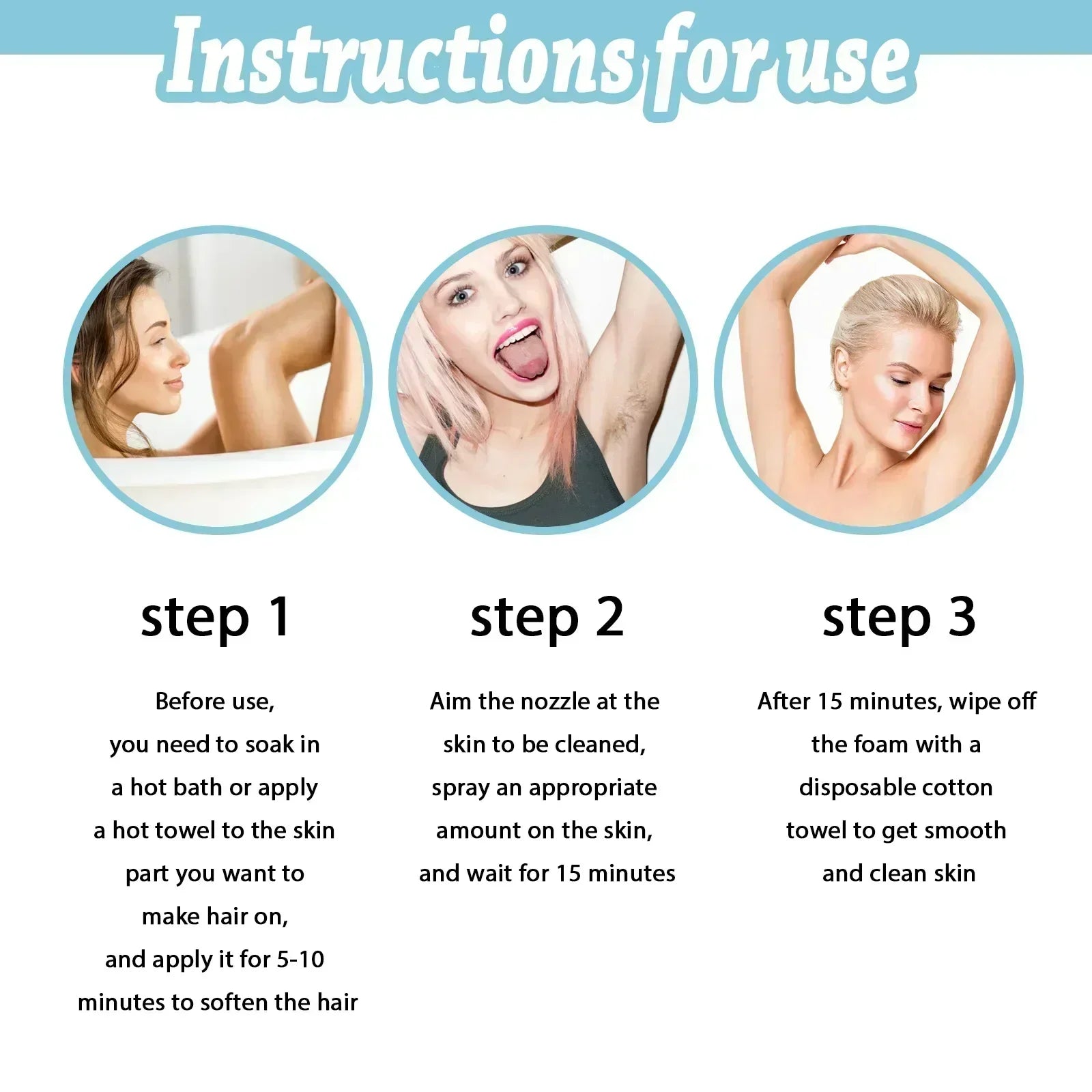 Permanent Hair Removal Spray Dissolves Hair Instantly Sprays On Effortlessly Gentle on Skin Pain-Free Long-Lasting Results