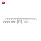 1/4pcs PD Ruler Measure Optical Vernier PD Ruler Pupil Distance Meter Eye Ophthalmic Tool Eye Occluder For Vision Test Eye Care