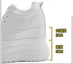 Fujin 13cm 2025 Genuine Leather Platform Wedge Flats Shoes Chunky Sneaker Casual Comfy High Brand Fall Autumn Walking Shoes