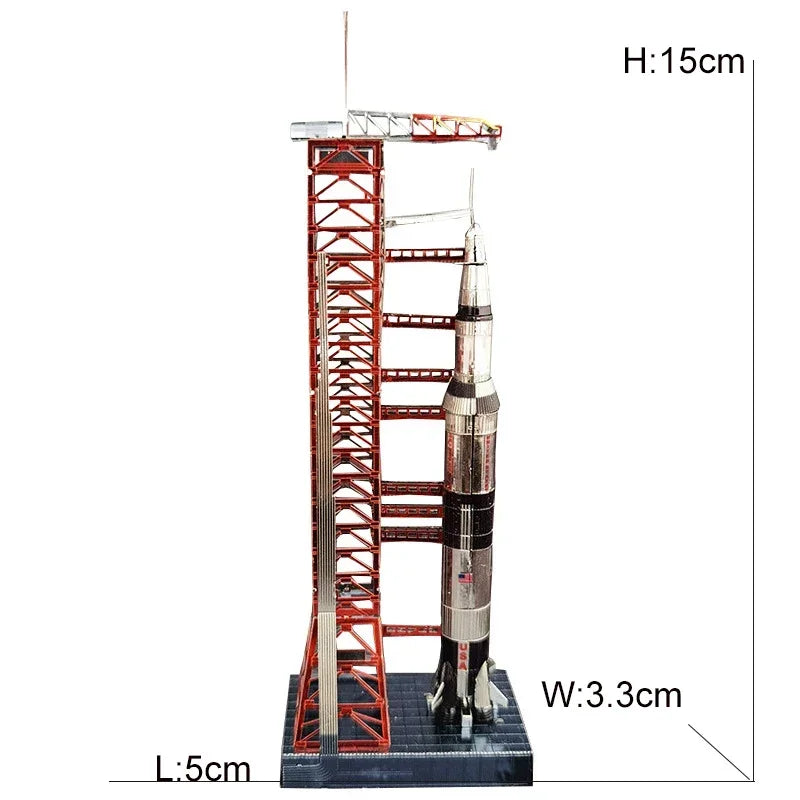 Space Exploration 3D Metal Puzzle Shuttle Hubble Space Telescope Mars Rover Model Toy for Kids Creative Jigsaw Puzzle Gift Toys