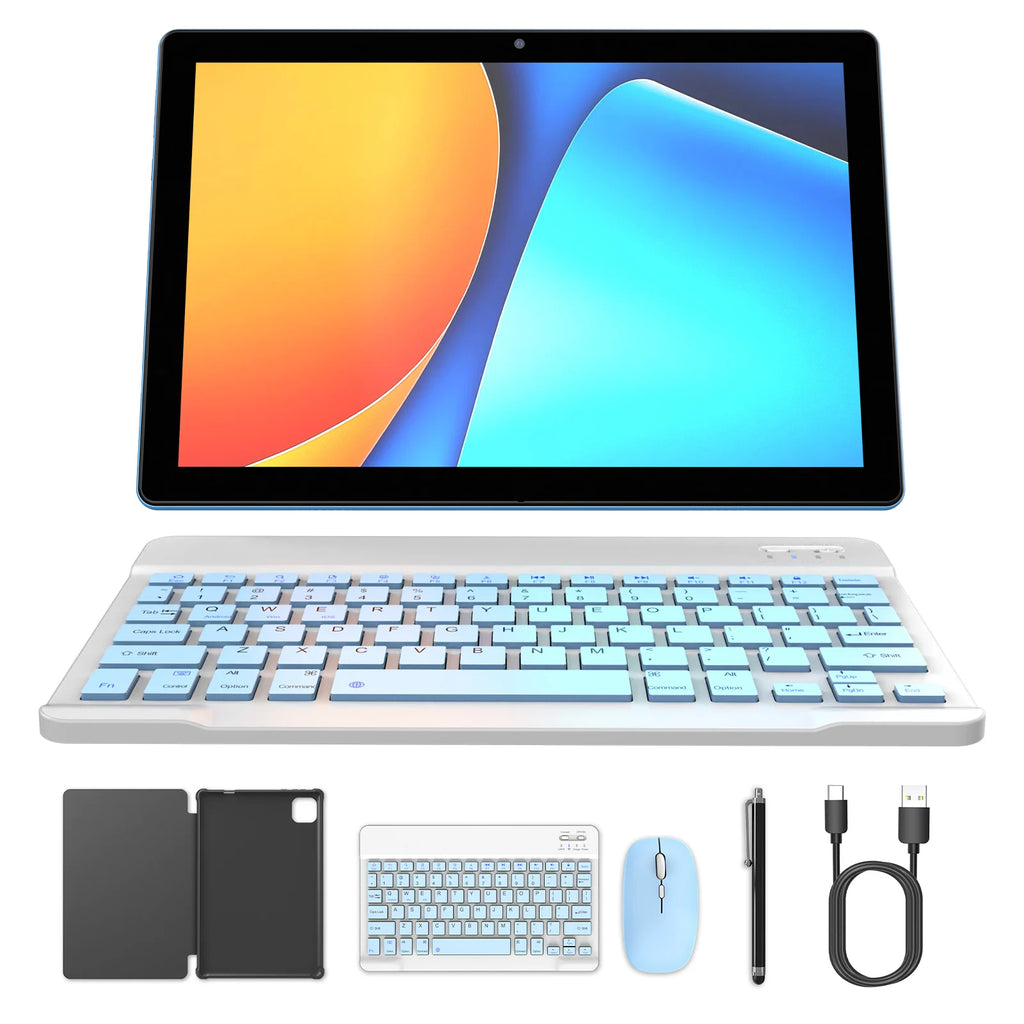 Latest Global Version Android 15 Tablet, 10-inch Tablet, Quad-core Processor, 1280*800 Resolution, 12 (3+9) GB RAM, 64GB Storage