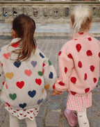 2026 KS Brand Winter Baby Girls Boys Lambswool Cherry Jackets Kids Clothes Boys Sequin Cartoon Outerwear Children's Coats 1-9Yrs