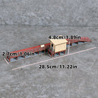 Assembly Architectural model train Railway model railway station platform miniature sand table diorama ho scale model kit 1/87