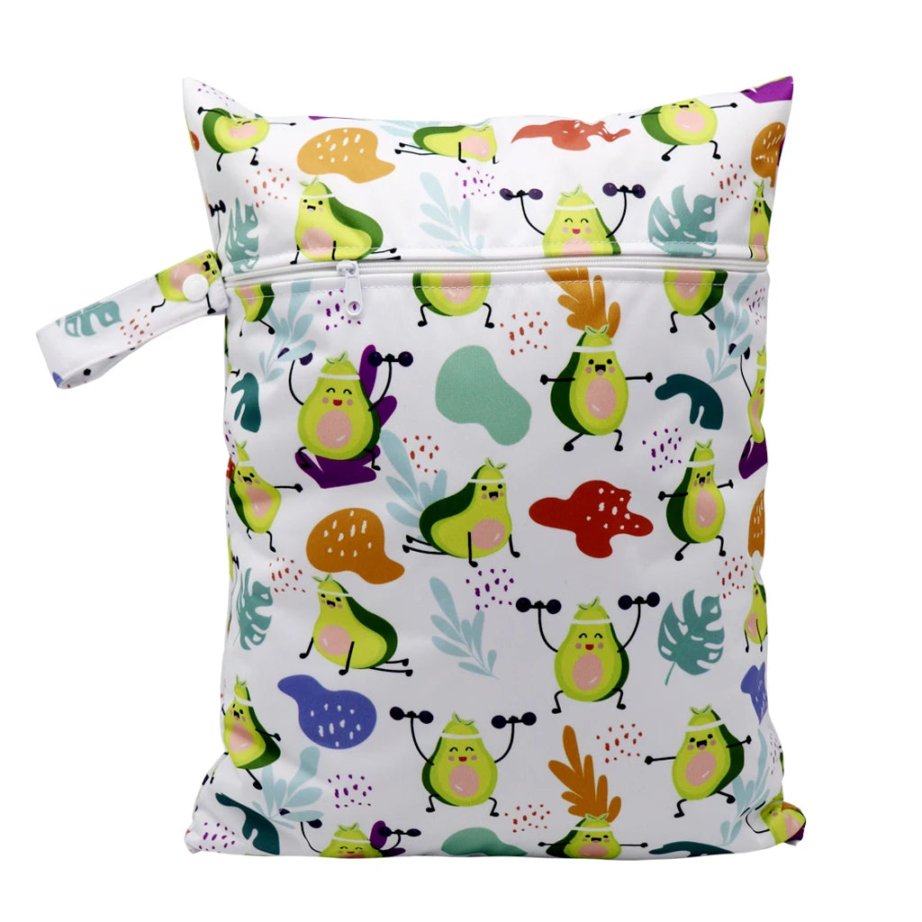 Waterproof Wet Bag Diper Bags Mummy Baby Maternity Packs Washable Zipper Diaper Caddy Organizer Dry Bag Travel Nappy Bag 30x40cm