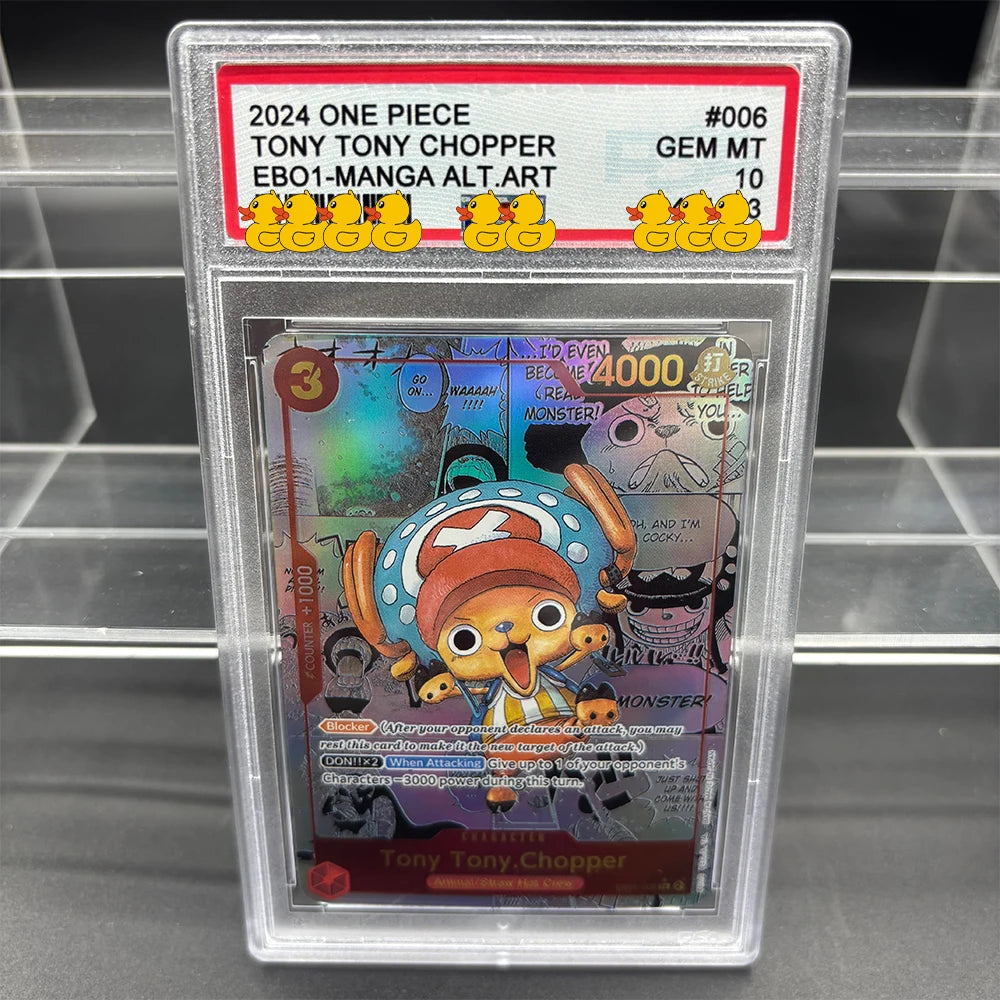 DIY OPCG Rating Card Collection Card 2023 ONE MONKEY D. LUFFY OPO5-MANGA ALT.ART Copy 10Points Rating Card Anime Game Gift