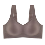 Beautiful Back Large Size Soft Support Push-up Bra For Women, Seamless One-piece, Wire-free, Adjustable Sports Thin Bra Seamless