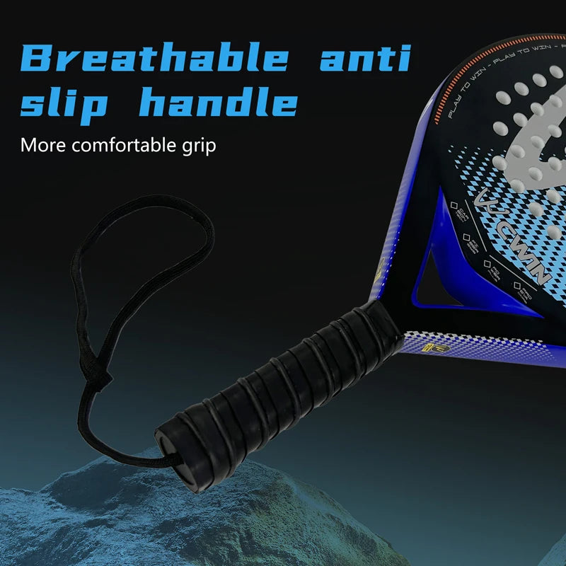 Padel Racket | Carbon Fiber Surface | with EVA Memory Flex Foam Core | Lightweight Padel Tennis Racquets | Paddle Tennis Racket