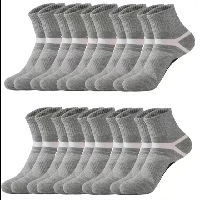 3 Pairs Men's Socks Hiking Black Sports Basketball Socks Casual Soft Running Summer Absorb Sweat Breathable Male Sokken Gifts