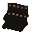 Men's Crew Socks, Classic, Number 23 Design, Comfortable, Breathable, Moisture-Wicking