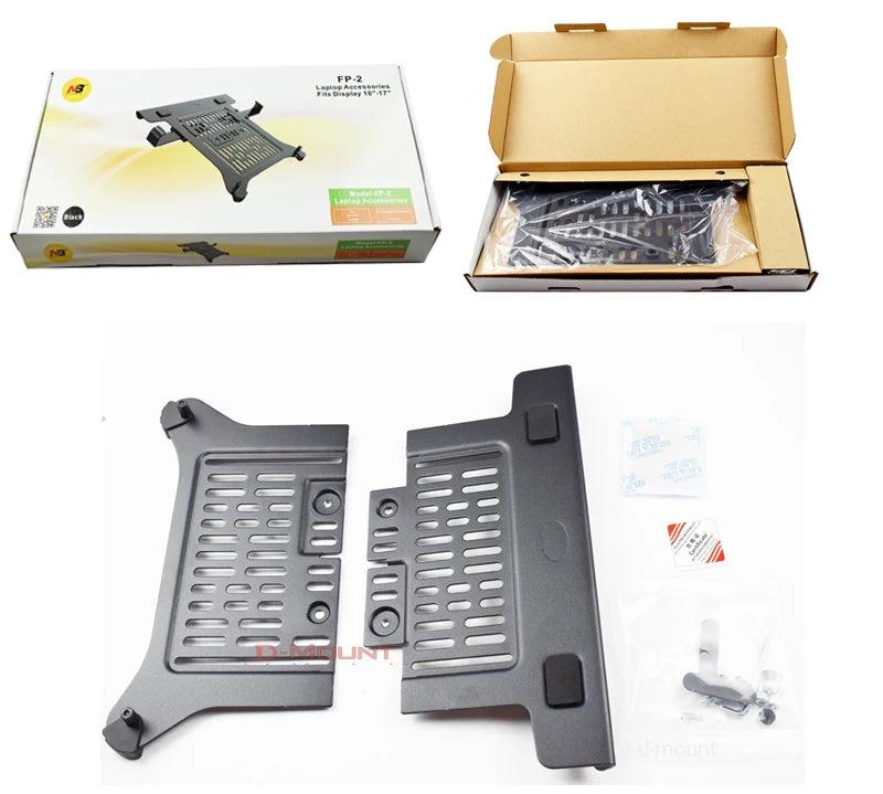 Desktop NB F160 + FP-2 Gas Spring Dual Arm for 17"-27" Monitor Holder + 10"-17" Laptop Support Air Press Mount Stand Load 2-9kg