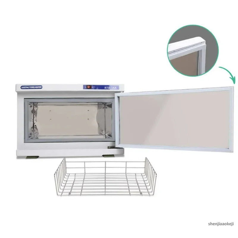 16L Towel Warmer Sterilization Cabinet With UV Disinfection for Facial Salon Spa Towel Hot Towel Heating Cabinet Box 110v/220v