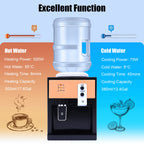 220v Hot Cold Water Dispenser Top Loading Water Cooler Dispenser Hold 3.5l/5l/10l /18.9l Countertop For Desks,coffee tables