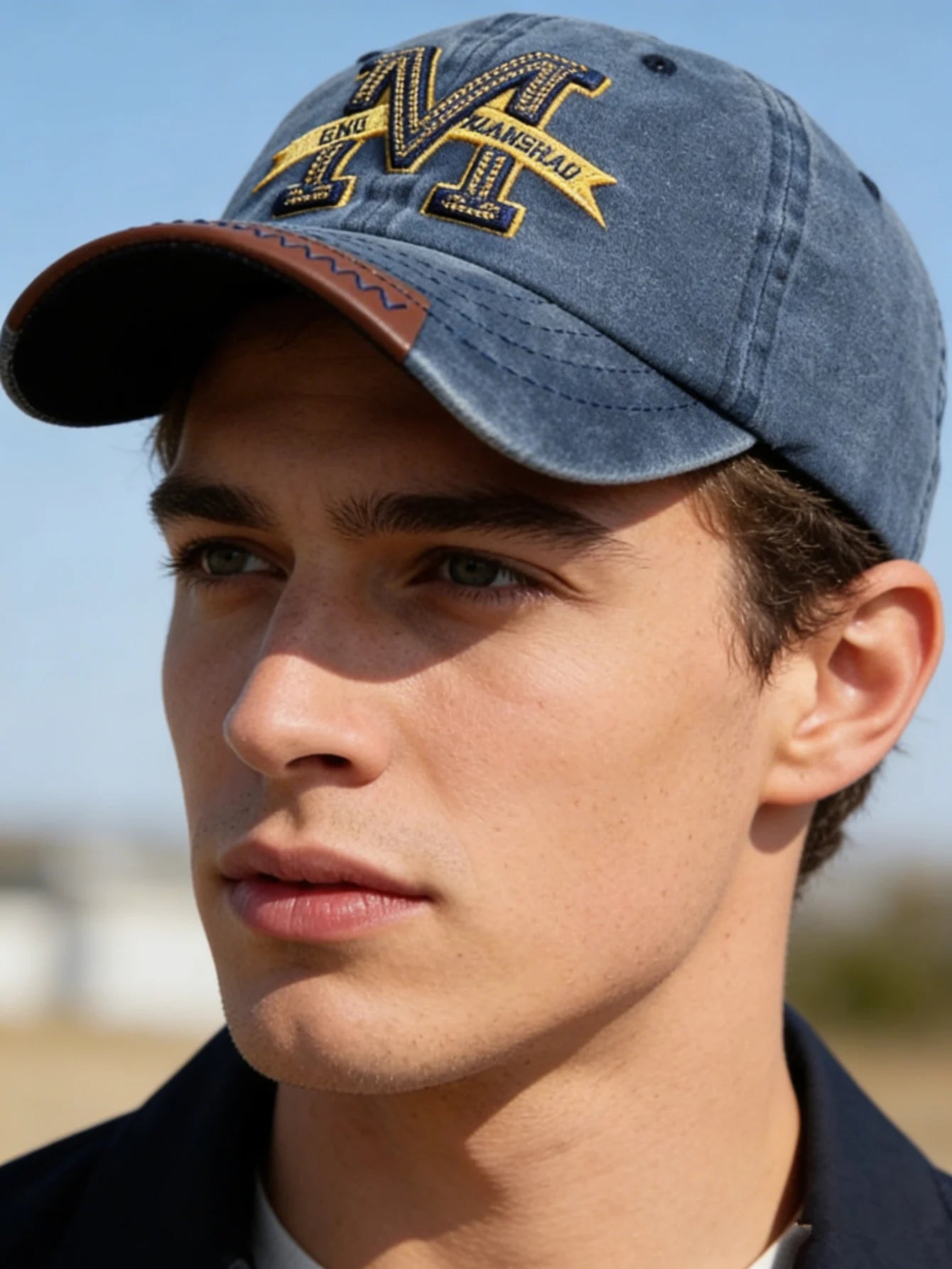 Hot Sale Unisex Baseball Cap M Letter Embroidery Dad Hat Women Men Outdoor Washed Cotton Cap