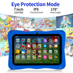 BDF Tablet for Kids 7 Inch Android 11 System 32 GB WiFi Bluetooth Dual Camera Educational Software Installed with Proof Case