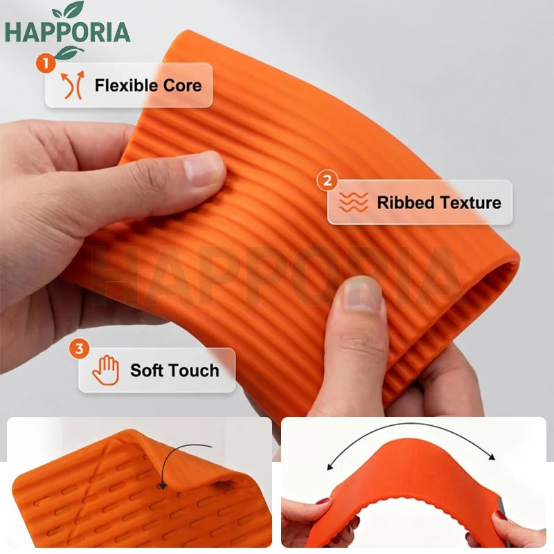 HAPPORIA Portable Foldable Silicone Phone Holder Flexible Bendable Multi Angle Adjustable Stand for Universal Phone Tablet