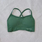 2025 Nouveau Haute Elastique Antichoc Entièrement Mat Croix Beauté Dos Nu Sans Couture Vêtements De Yoga Soutien-Gorge De Sport
