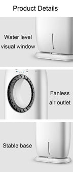 Water-Cooled Air Conditioning Fan Chiller Leafless Electric Refrigeration Cooling Remote Timer Humidifier Conditioner Cooler  EU