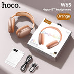 hoco Over the Ear Bluetoothe 5.4 Headphones Sports Wireless Earphone Headsets with Microphone for Phone Call Fabric Eartips
