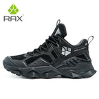 RAX Men Hiking Shoes Mid-top Waterproof Outdoor Sneaker Men Leather Trekking Boots Trail Camping Climbing Hunting Sneakers Women